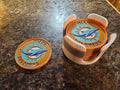 Miami Dolphins 3D Printed Coaster Set with Stand
