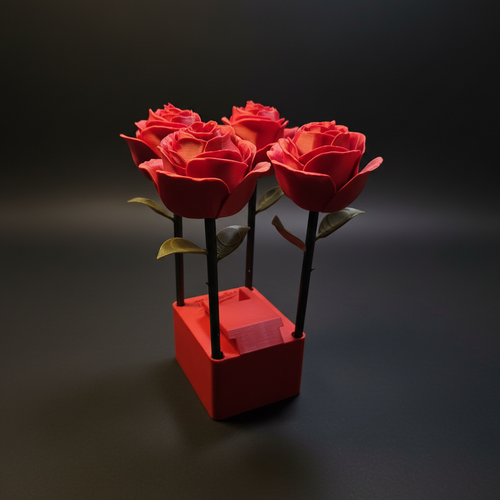 3D Printed Roses with Stand