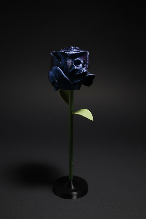 3D Printed Skull Rose