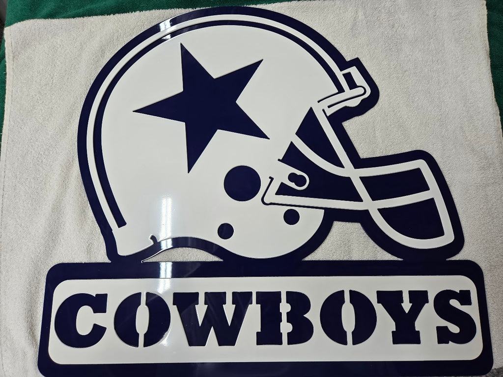 Dallas Cowboys Two-Layer Metal Sign – 23" x 20"
