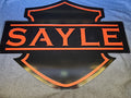 Motorcycle Enthusiasts Inspired Custom Name Sign – Two-Layer Metal